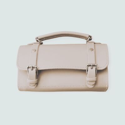 Sac bowling en cuir fait main - Fleur de cerisier
