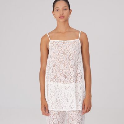 Top de chemise blanc Luna