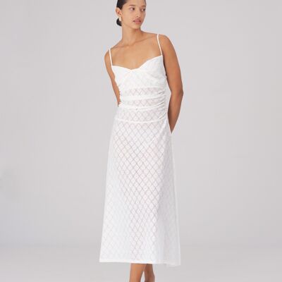 Luna White Lace Dress