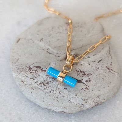 Le collier turquoise T-Bar