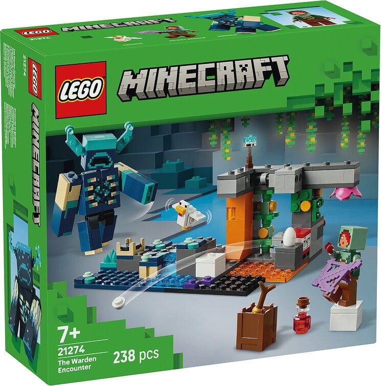 Mattel Minecraft Coffret Collection Mini Têtes Modulables - La Maison Du Panda Avec 2 Figurines, Dès 3 Ans