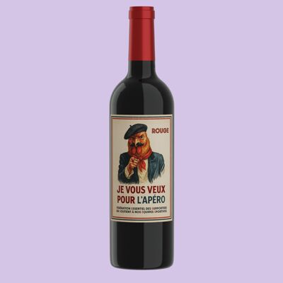Vin Rouge - Je vous veux pour l'apéro - Bordeaux 2020