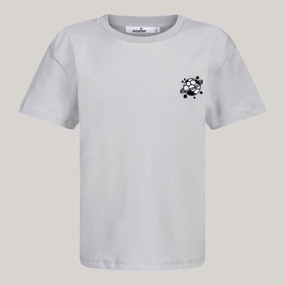 Children's cotton T-shirt with football embroidery boys