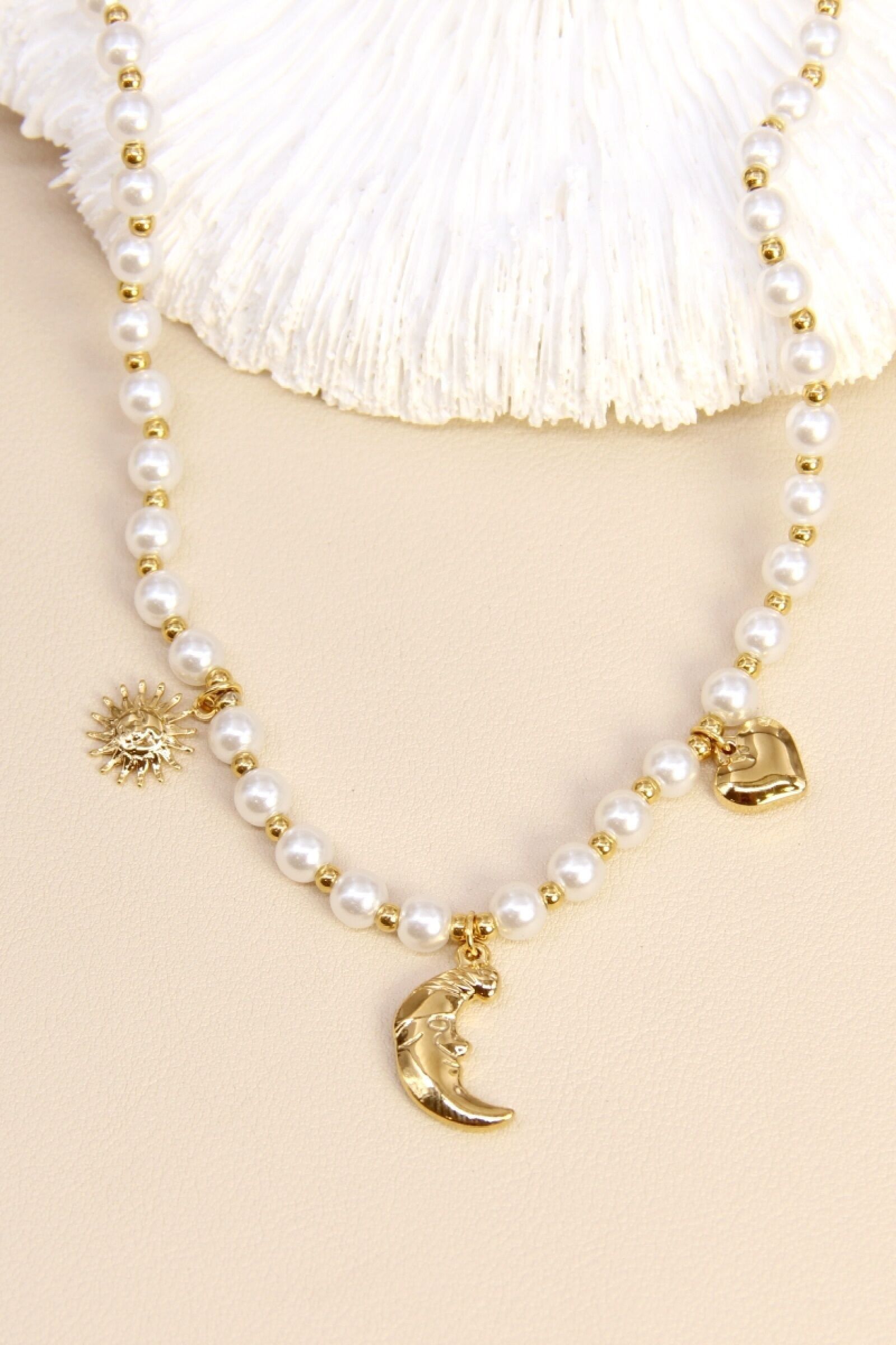 Collier perle Lune Mystique – Élégance céleste