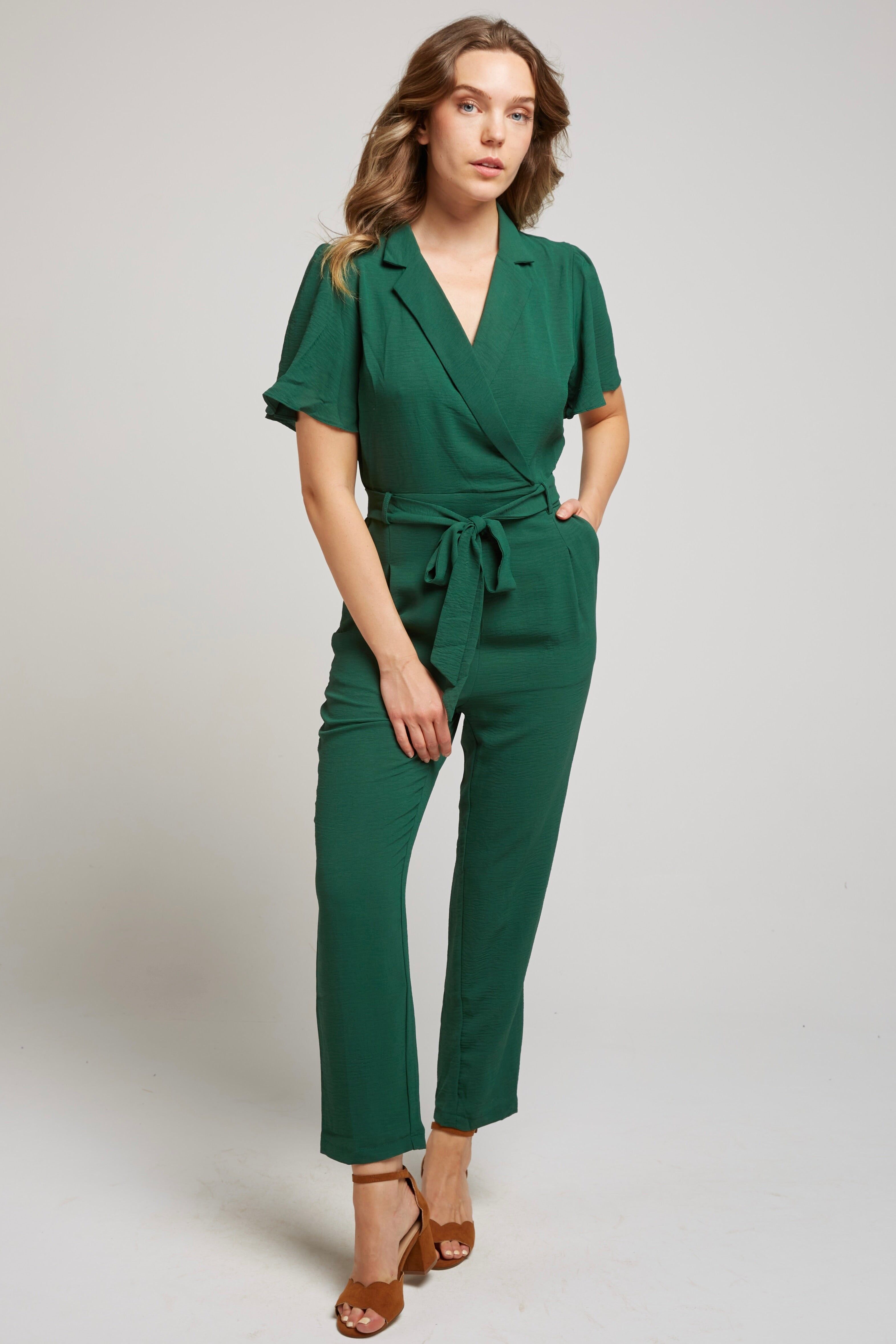 KEIRA - Fließender Jumpsuit mit Gürtel