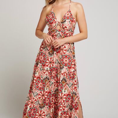 CLEA - Robe longue imprimé ethnique
