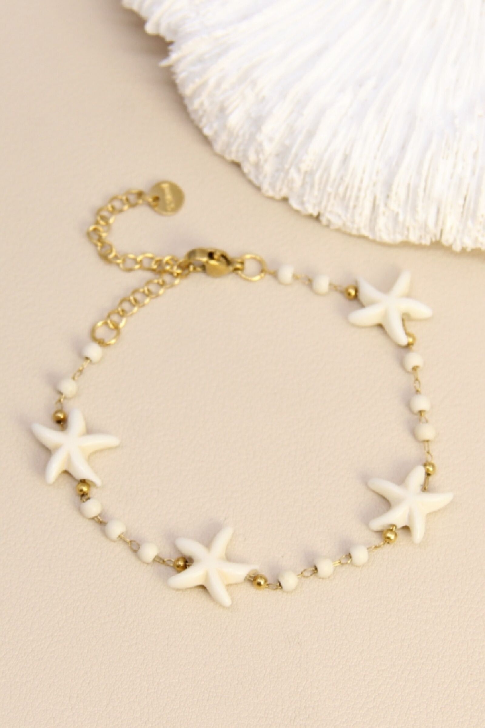 Bracelet Étoile de Mer – Perles Fantaisie Colorées – Disponible en Plusieurs Couleurs