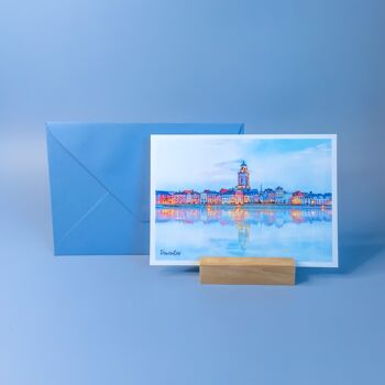Deventer View, Pays-Bas - Carte postale A6 avec enveloppe 2
