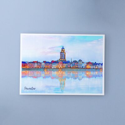 Deventer View, Paesi Bassi - Cartolina A6 con busta