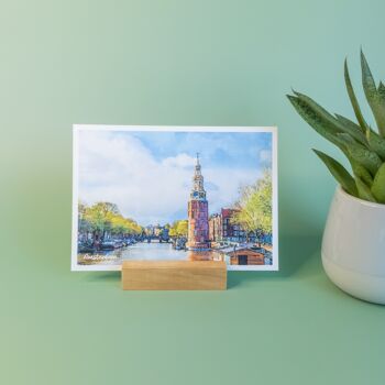 Amsterdam Munttoren, Pays-Bas - Carte postale A6 avec enveloppe 5