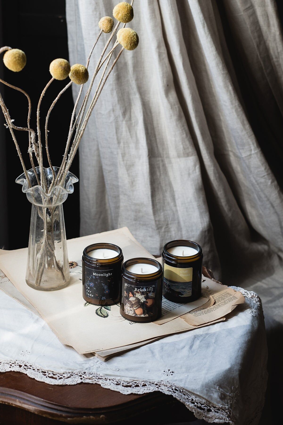 Vela de aceite esencial relajante Cliff House