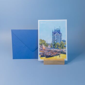 Centre de Rotterdam, Pays-Bas - Carte postale A6 avec enveloppe 2