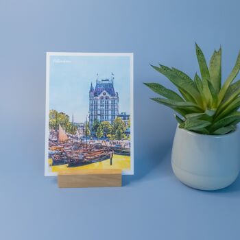 Centre de Rotterdam, Pays-Bas - Carte postale A6 avec enveloppe 5