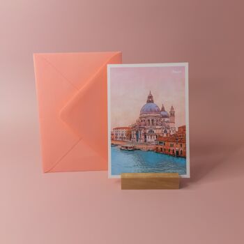 Basilique de Venise, Italie - Carte postale A6 avec enveloppe 2