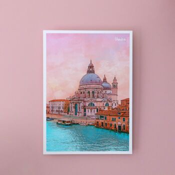 Basilique de Venise, Italie - Carte postale A6 avec enveloppe 1