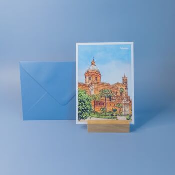 Cathédrale de Palerme, Italie - Carte postale A6 avec enveloppe 2