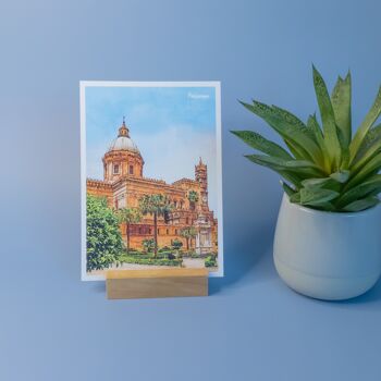 Cathédrale de Palerme, Italie - Carte postale A6 avec enveloppe 5