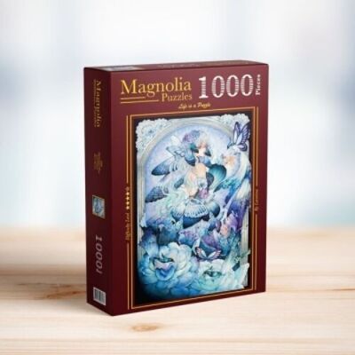 Rompecabezas Magnolia de 1000 piezas - Azul medianoche