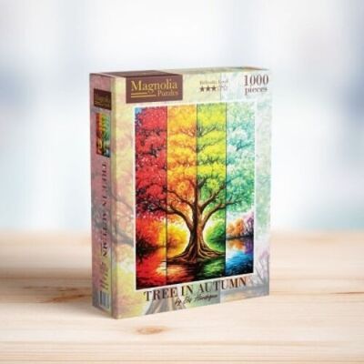 Puzzle da 1000 pezzi Magnolia - Albero in autunno