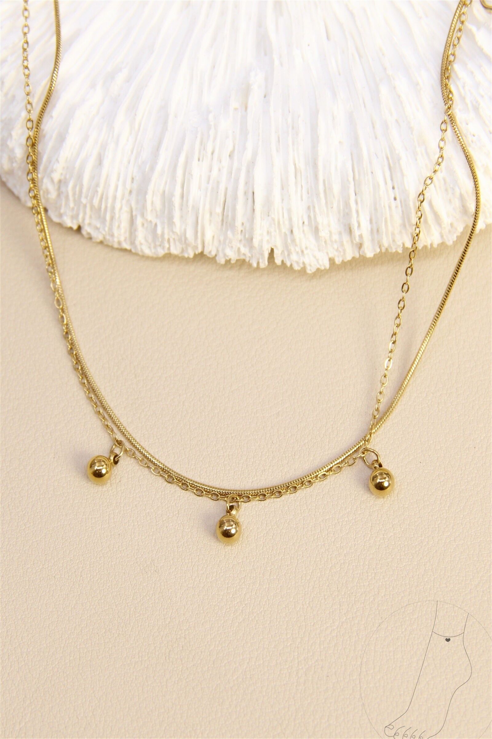 Chaîne de cheville tendance à pampilles – Acier inoxydable