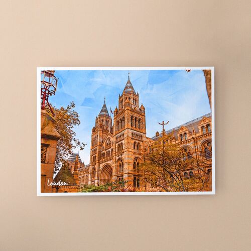 Natural Museum, England - A6 Postcard with Envelope