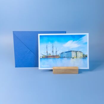 Musée maritime d'Amsterdam, Pays-Bas - Carte postale A6 avec enveloppe 3