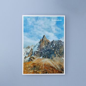 Chamonix Mont-Blanc, France - Carte postale A6 avec enveloppe 1