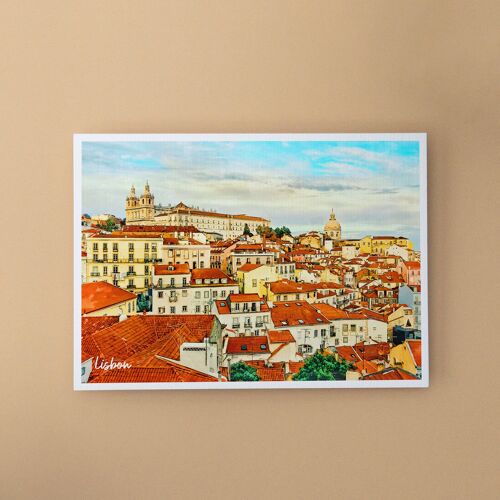 Lisbon View, Portugal - A6 Postcard with Envelope