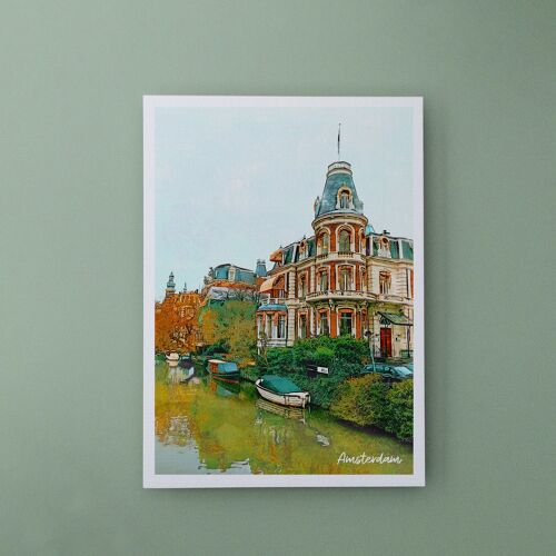 Amsterdam Museumbrug, Netherlands  - A6 Postcard with Envelope