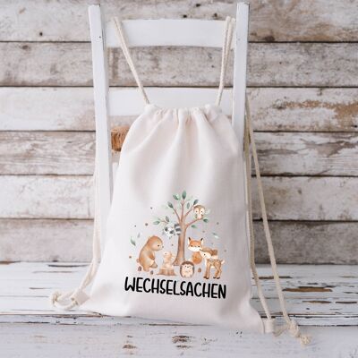 Borsa per il cambio di vestiti | Animali della foresta