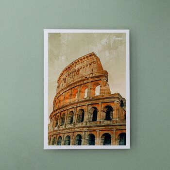 Colisée Rome, Italie - Carte postale A6 avec enveloppe 1