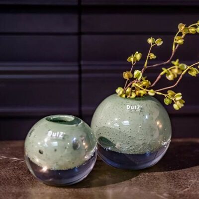 BALL VASE KULA - Pistache Bubbles