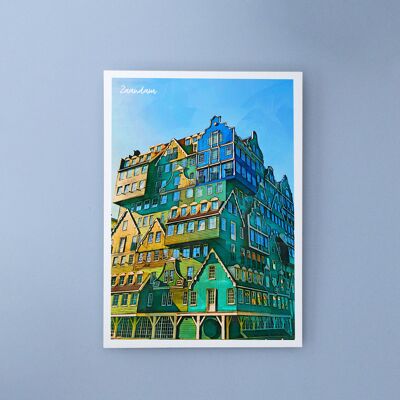 Architecture hollandaise, Pays-Bas - Carte postale A6 avec enveloppe