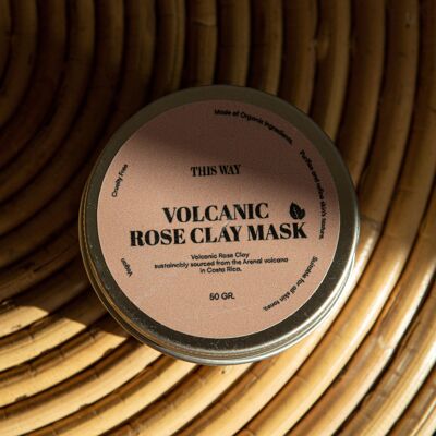 Organic Volcanic Rose Clay Mask