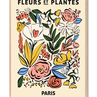 Zoe - Fleurs et Plantes - Parigi - 30x40 cm