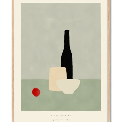 Maxime - Más vino plz # 3 - 50x70 cm