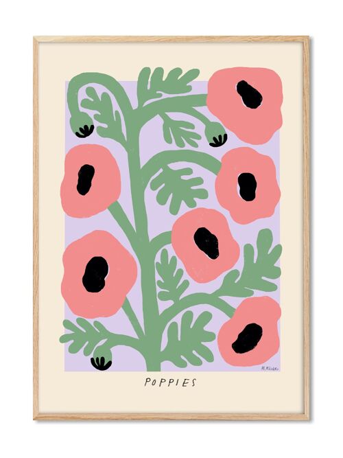 Madelen - Pastel Poppies - 30x40 cm