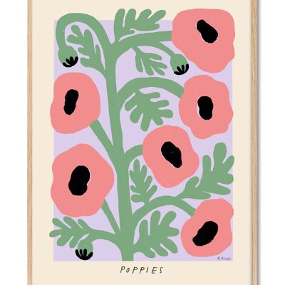 Madelen - Pastel Poppies - 30x40 cm