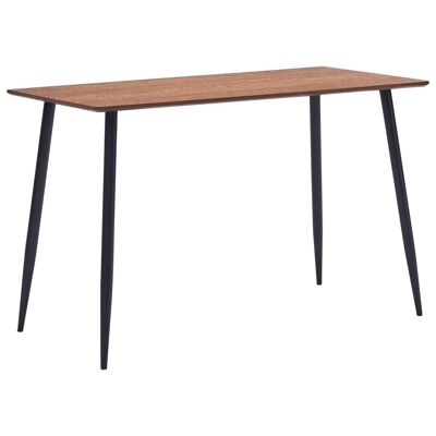 Juego de comedor Homestorecity de 7 piezas de piel sintética negra 33