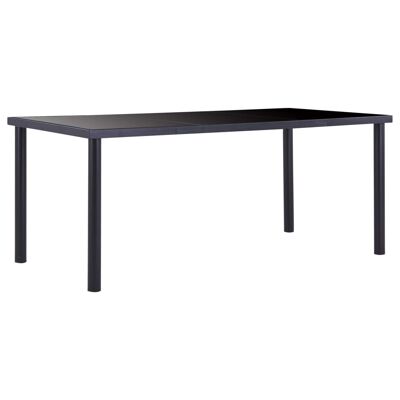Juego de comedor Homestorecity de 7 piezas de gamuza sintética marrón 6
