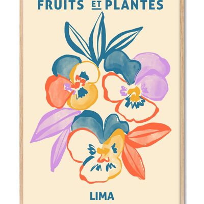 Zoe - Fruits et Plantes - Lima - 30x40 cm