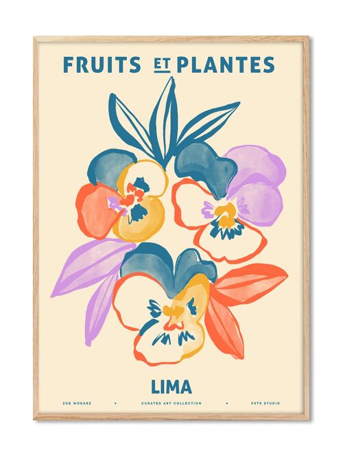 Zoe - Fruits et Plantes - Lima - 70x100 cm