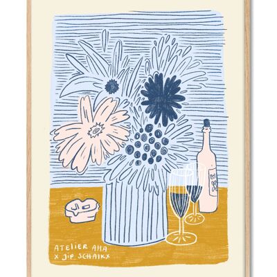 Anouk - Wine & Flowers - 50x70 cm