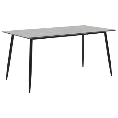 Juego de comedor Homestorecity de 9 piezas de piel sintética gris 10