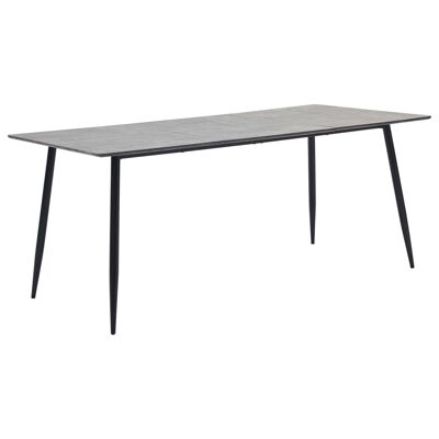 Juego de comedor Homestorecity de 9 piezas de piel sintética gris 13