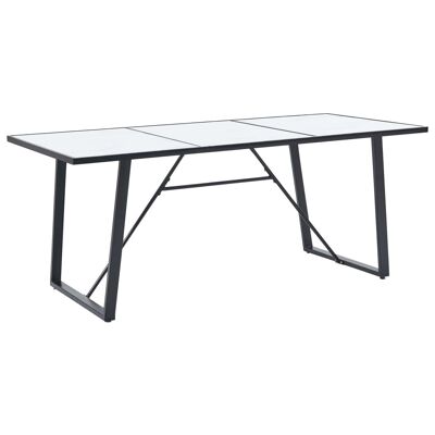 Juego de comedor Homestorecity de 9 piezas de piel sintética gris 19