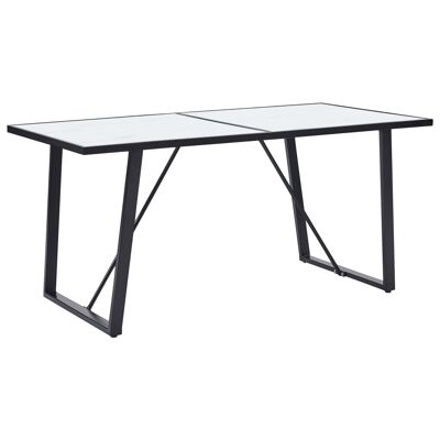 Juego de comedor Homestorecity de 9 piezas de piel sintética negra 11