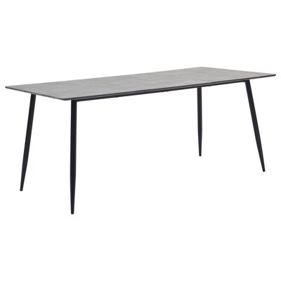 Juego de comedor Homestorecity de 9 piezas de piel sintética negra 9