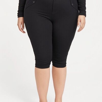 Pantalones capri ultraelásticos de talla grande (B301)