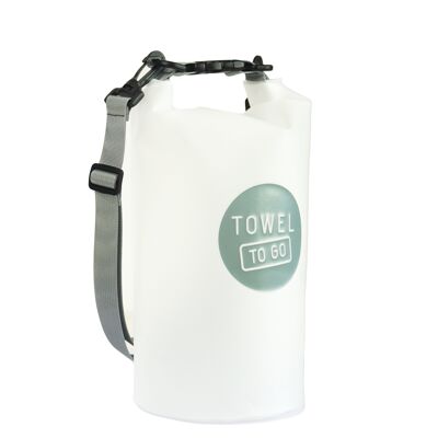 Sac étanche et transparent Towel to Go Roll N Go, gris (5 litres)